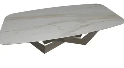 1. Design moderno ed elegante. 2. Basamento centrale in Keramik. 3. Tavolo sagomato per una maggiore praticità. 4. Prezzo scontato. 5. Lunghezza adatta a qualsiasi ambiente.