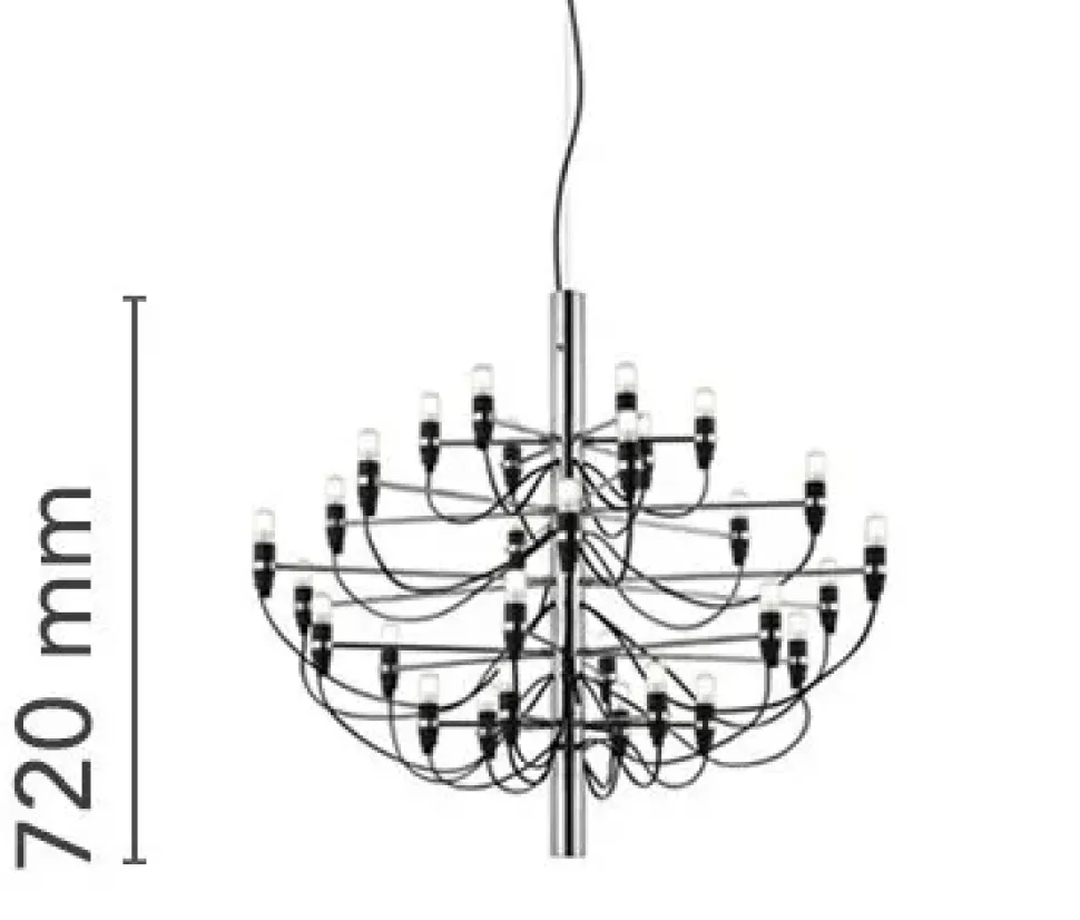 A sospensione 2097/30 (frosted bulbs) Flos in Offerta Outlet