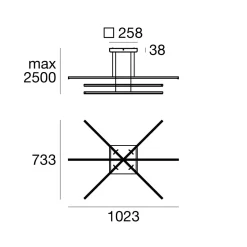 A sospensione 8206 straight p3 Linea light con un ribasso esclusivo