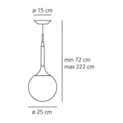 A sospensione Castore da 25 artemide  Artemide in Offerta Outlet