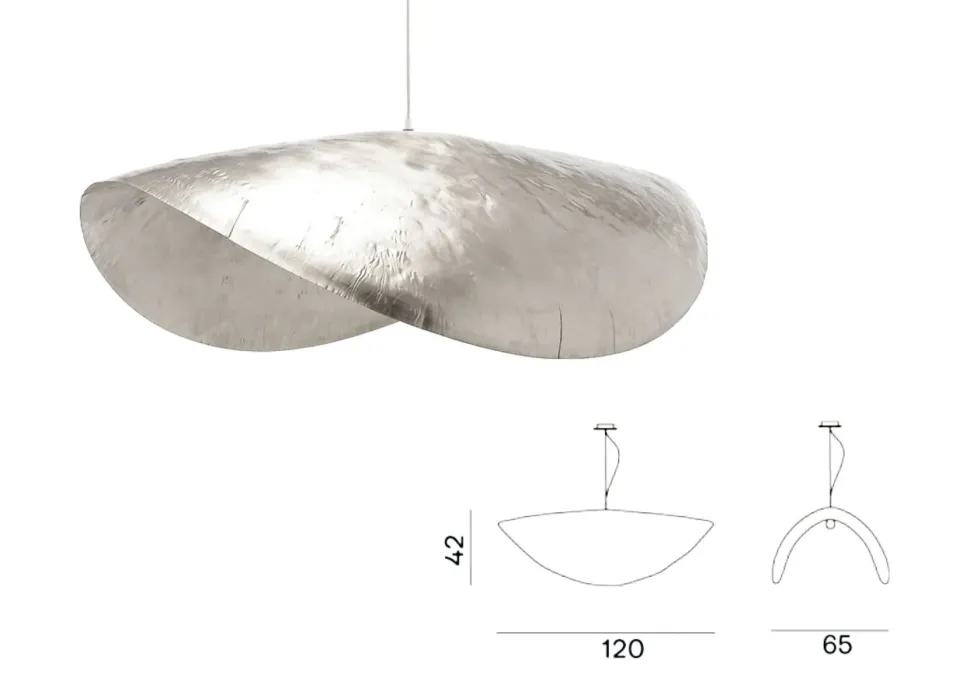 A sospensione in metallo Silver 96 Gervasoni a prezzo scontato