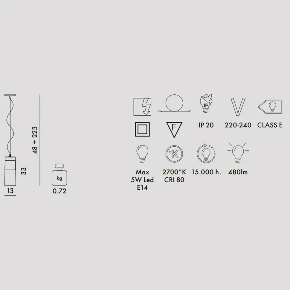 A sospensione Kartell Easy arancione sospensione stile Moderna a prezzi convenienti