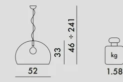 A sospensione Kartell Fl/y stile Design a prezzi outlet