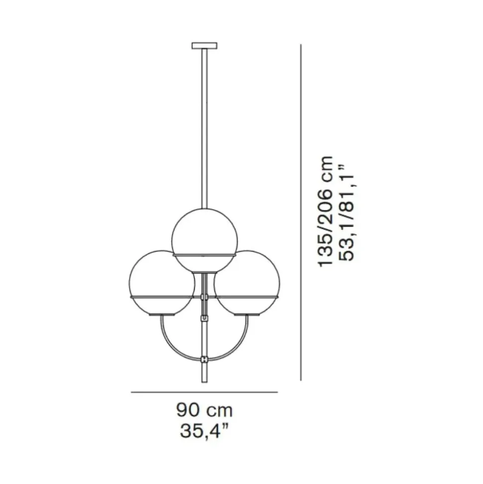 A sospensione Lyndon 450 O-luce a prezzo Outlet