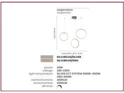 A sospensione Ondaluce Circus stile Design a prezzi outlet