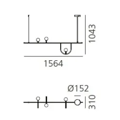 A sospensione Sospensione yanzi 1 Artemide in Offerta Outlet