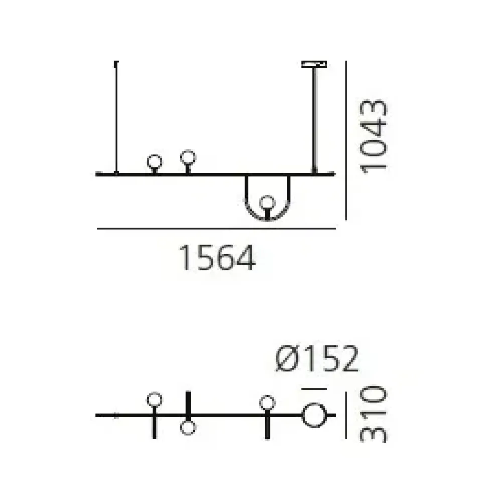 A sospensione Sospensione yanzi 1 Artemide in Offerta Outlet