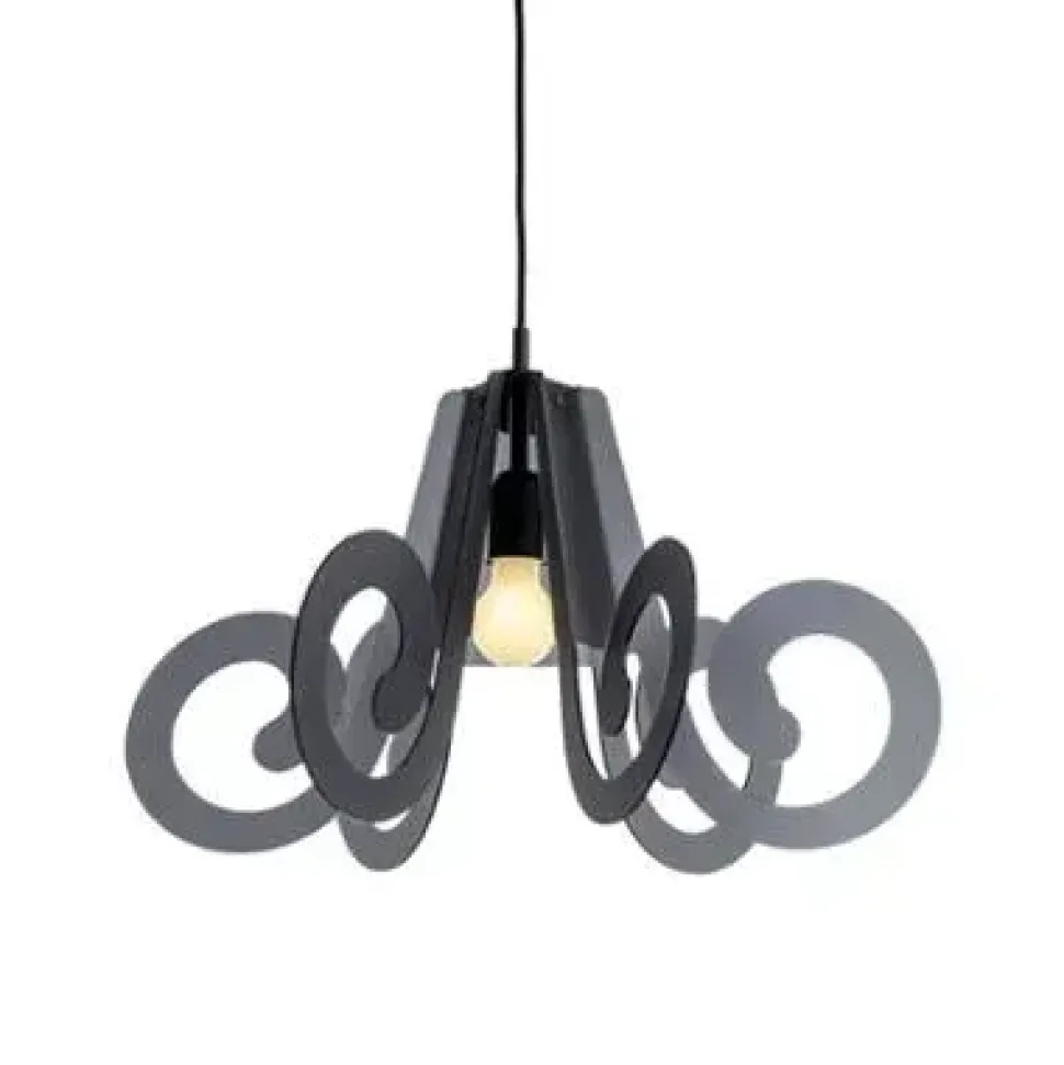 A sospensione stile Moderna Ricciolo piccolo fume' 120063 Emporium in offerta outlet