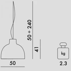 A sospensione stile Moderna Bellissima Kartell in saldo