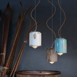 A sospensione stile Rustico Sospensione in ceramica ferroluce c984 Collezione esclusiva a prezzi convenienti