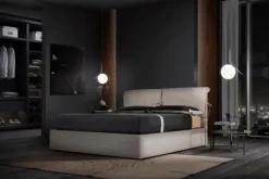 Acquista il Letto imbottito con contenitore Ginestra gm Md work a prezzo scontato!