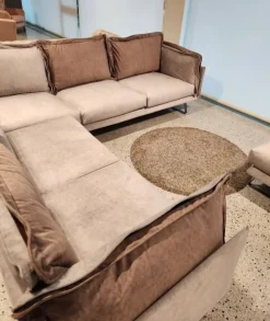 Angolare Divano luxury velluto e piuma  Md work in OFFERTA - 45%