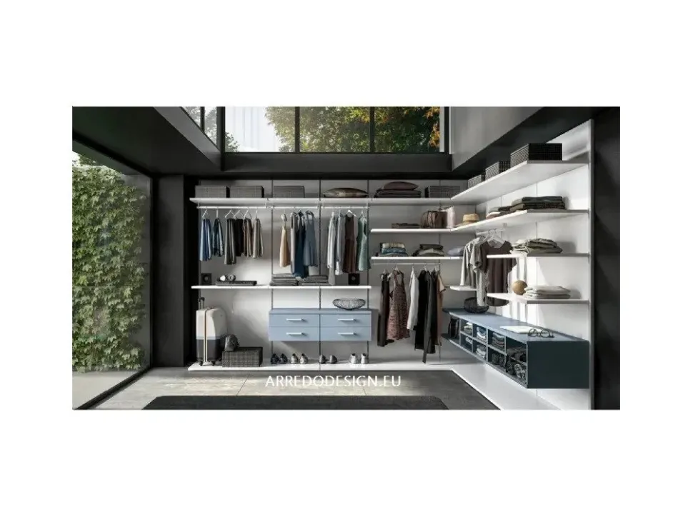 Armadio * z39 realizzato in laminato materico di Artigianale scontato -40%