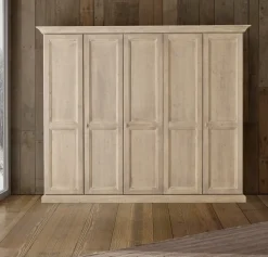 Armadio Abete essence  Collezione esclusiva a cinque ante in Offerta Outlet