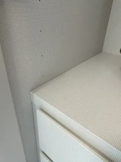 Armadio Amalfi pianca realizzato in laccato opaco di Pianca scontato -22%