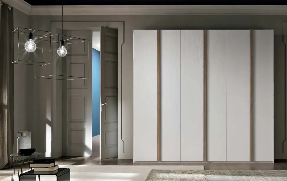 Armadio ante battenti in laminato materico City 122 Gierre mobili scontato