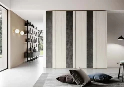 Armadio ante battenti in laminato materico Arm35 Imab scontato