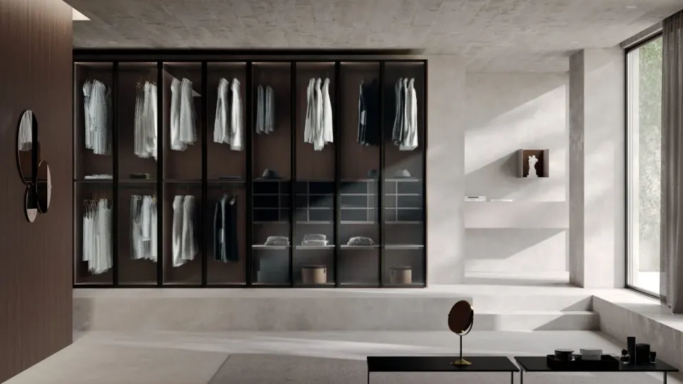 Armadio ante battenti in vetro Anta glass Homes scontato