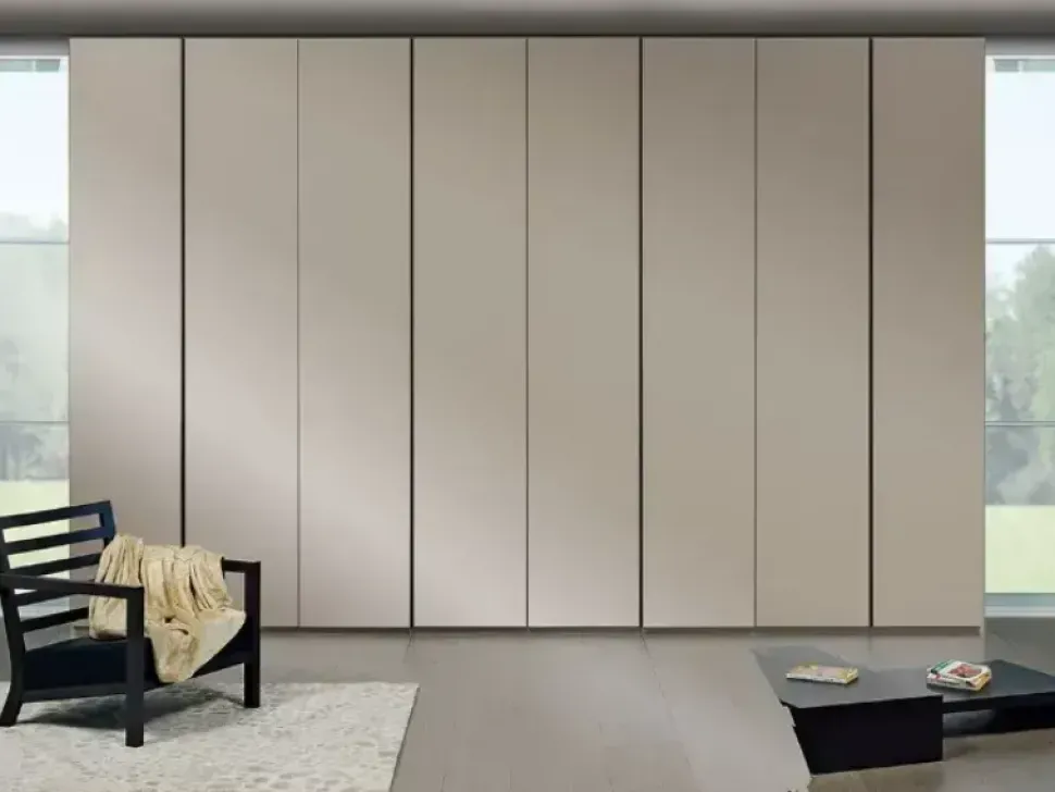 Armadio ante battenti in laminato opaco Armadio modello filo di Orme