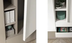 Armadio ante battenti in laminato materico Armadio maniglia bend Artigianale scontato