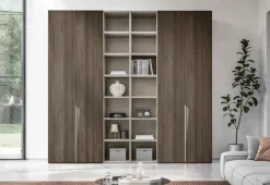 Armadio ante battenti in laminato materico Vela di Marka