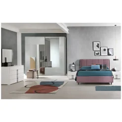 Armadio Armadio a 2 ante scorrevoli mod.luxury con specchi fumè in promo-sconto del 50% Gierre mobili a due ante a prezzo scontato