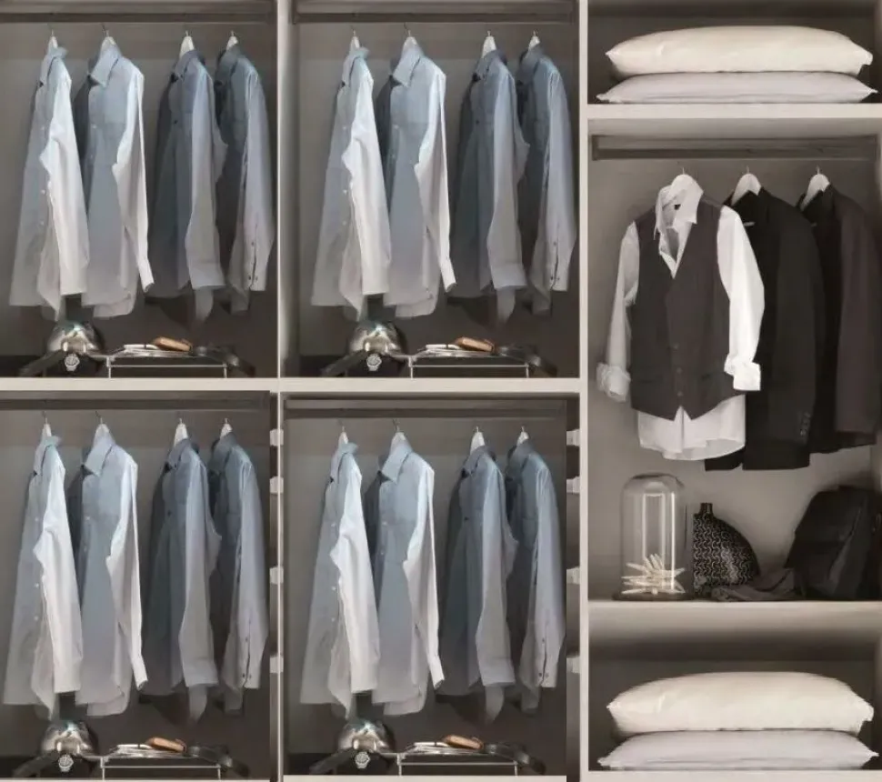 ARMADIO Armadio garnde 6 ante battenti con maniglione qaudro infinity Outlet etnico SCONTATO