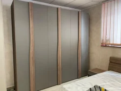 ARMADIO Armadio garnde 6 ante battenti con maniglione qaudro infinity Outlet etnico SCONTATO