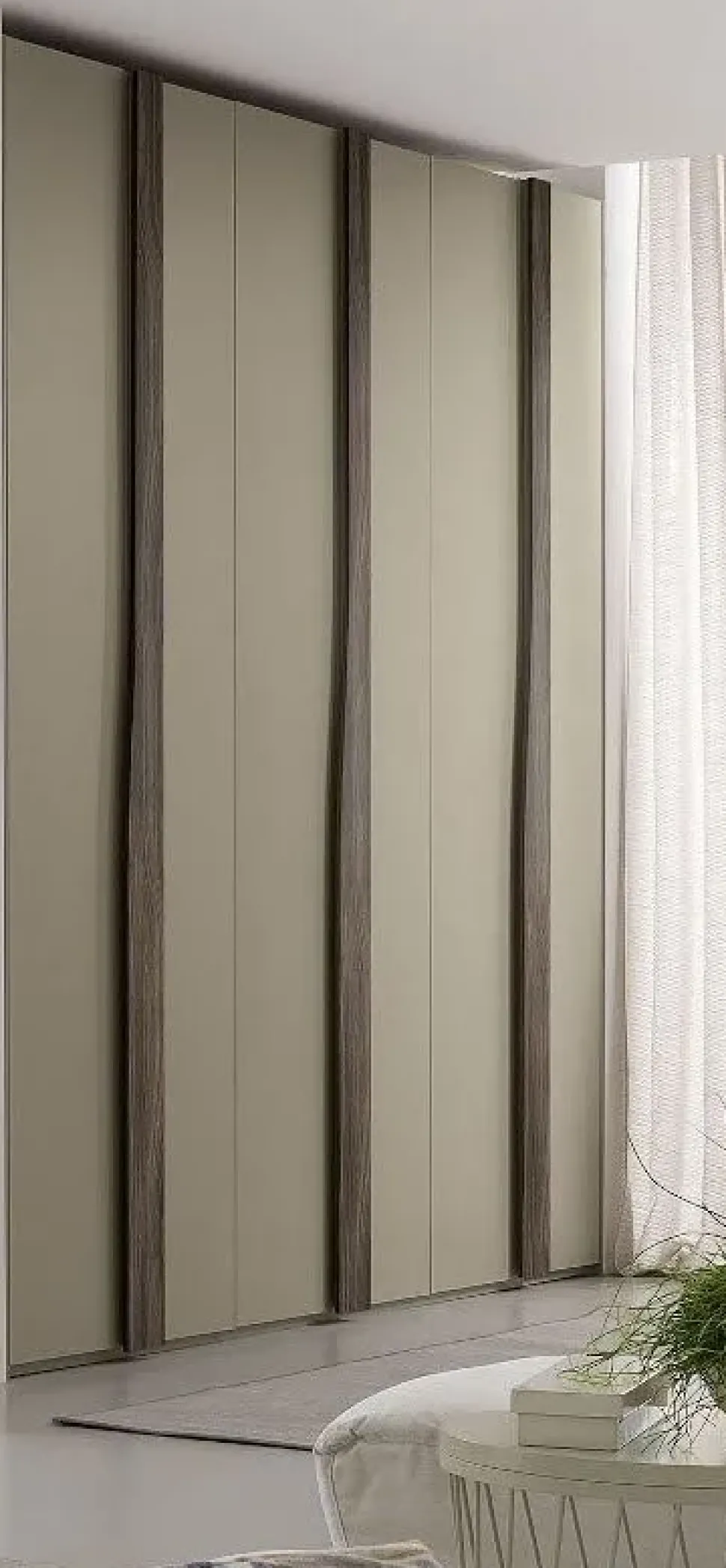 ARMADIO Armadio garnde 6 ante battenti con maniglione qaudro infinity Outlet etnico SCONTATO