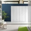 Armadio Armadio mod.lait di giessegi lacc.lucido bianco-promo-sconto 50% Giessegi con ante battenti SCONTATO a PREZZI OUTLET