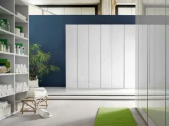 Armadio Armadio mod.lait di giessegi lacc.lucido bianco-promo-sconto 50% Giessegi con ante battenti SCONTATO a PREZZI OUTLET