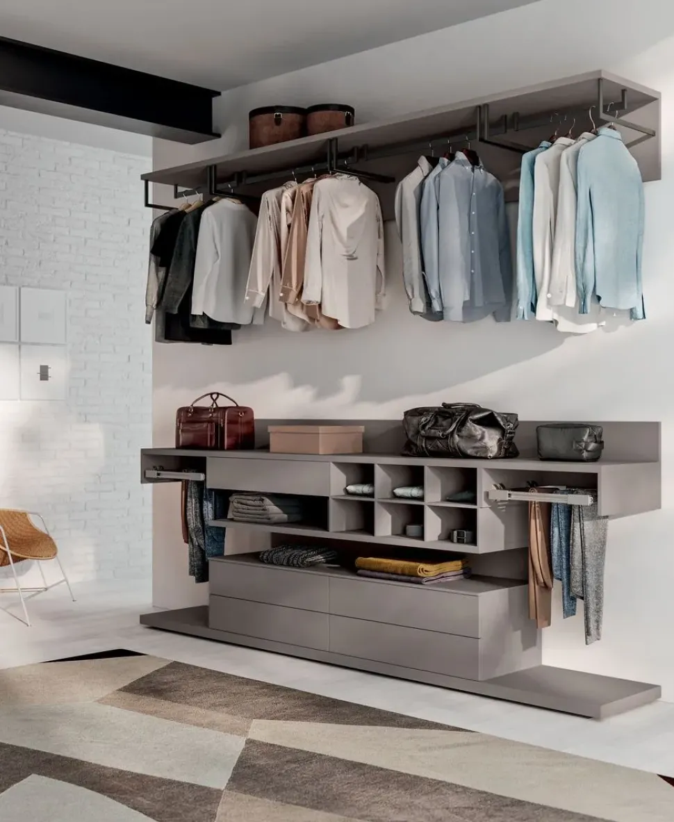 Armadio cabina armadio in laminato materico Cabina night collection 08 di Homes