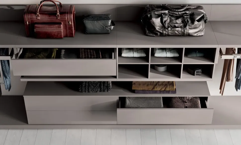 Armadio cabina armadio in laminato materico Cabina night collection 08 di Homes