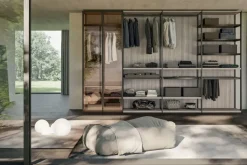 Armadio cabina armadio in legno Cabina armadio skeletro glass di Collezione esclusiva