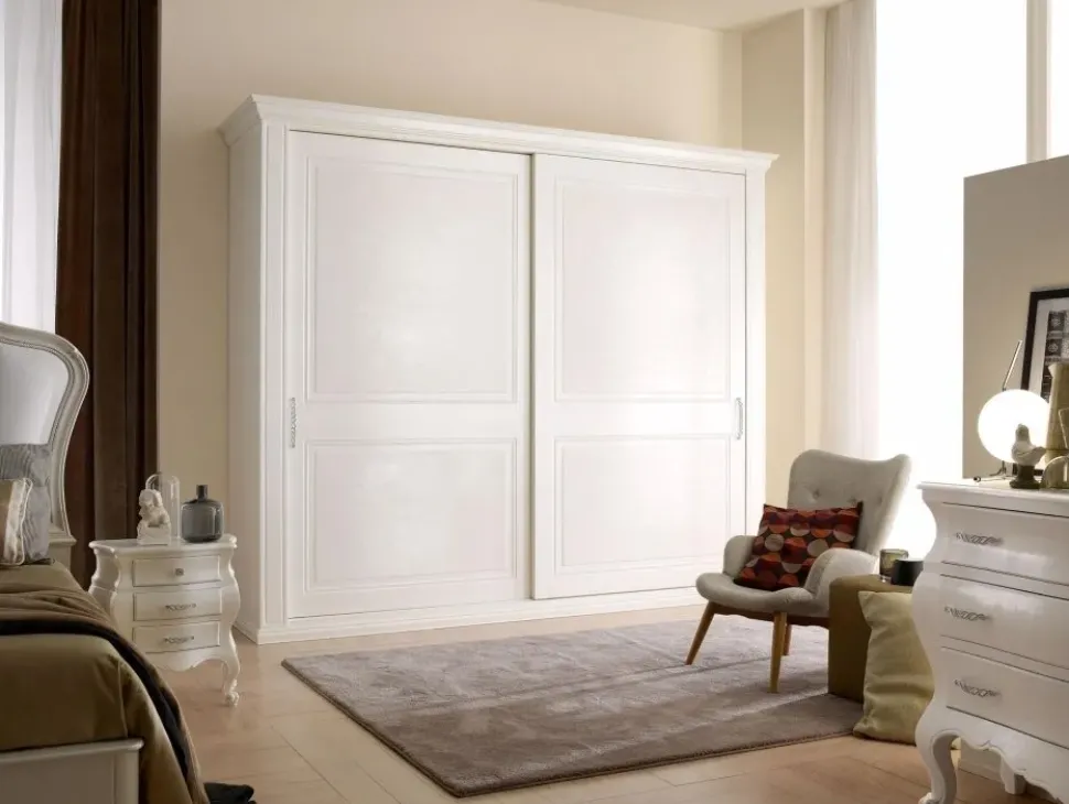 Armadio classico mod. Ida a 2 ante scorrev. Maxi scontato del 65%. Artigianale. Prezzi Outlet!