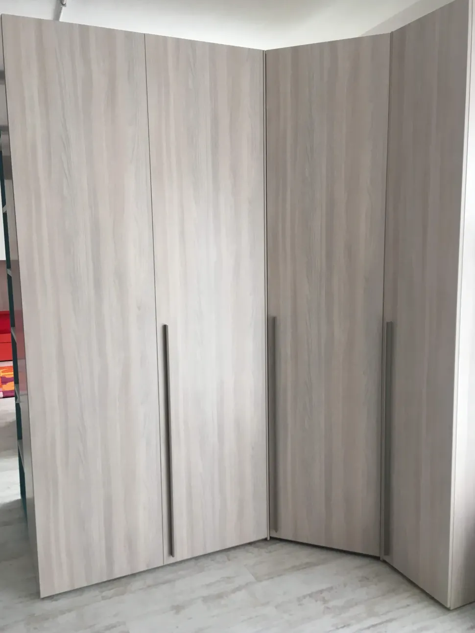 Armadio con ante battenti moderno Armadio cabina angolo mistral olmo chiaro Mistral a prezzo scontato