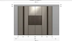 Armadio con ante battenti a prezzo scontato modello Arm13 di Imab