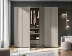 Armadio con ante battenti moderno Easy gola Marka a prezzo ribassato