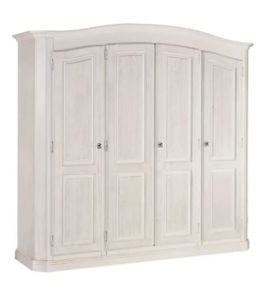 Armadio con ante battenti classico Mod abete white Lion's a prezzo scontato
