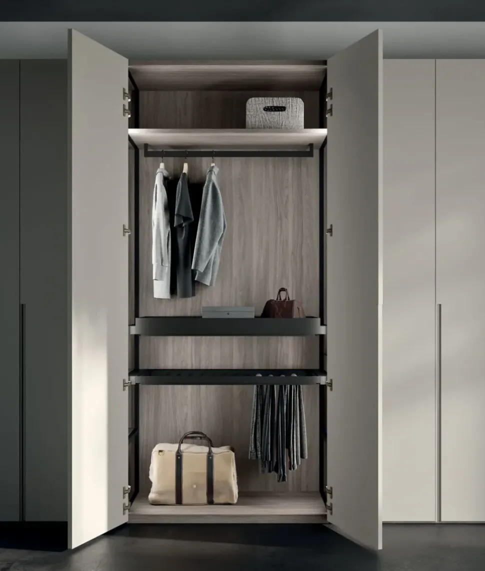 Armadio con ante battenti moderno Armadio battente anta gola 01 Mottes selection a prezzo scontato