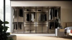 Armadio con ante battenti moderno Armadio skeletro con ante glass night 15 Orme a prezzo ribassato