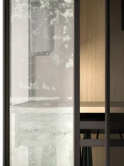 Armadio con ante battenti moderno Armadio skeletro con ante glass night 15 Orme a prezzo ribassato