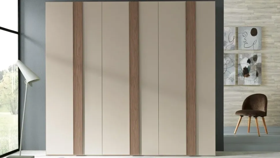 Armadio con ante battenti a prezzo scontato modello Abaco 122 night collection di Collezione esclusiva