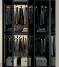 Armadio con ante battenti modello Armadio 3aqnte vetro glass sunrise  scontato del 30%