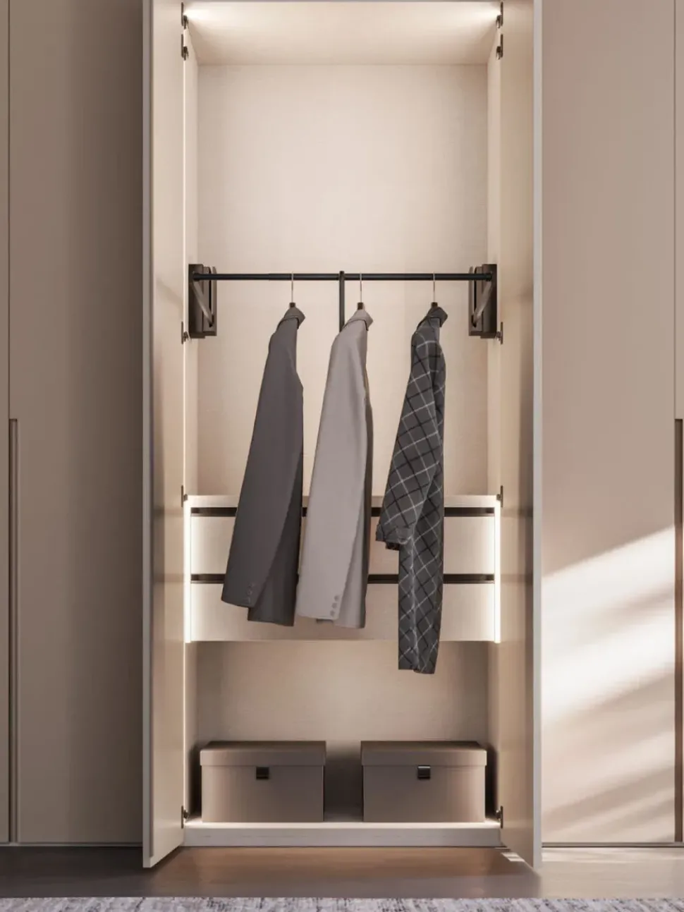 Armadio con ante battenti modello Armadio battente orme night 13 scontato del 40%