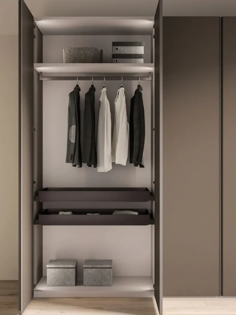 Armadio con ante battenti modello Armadio battente orme night 11 scontato del 40%