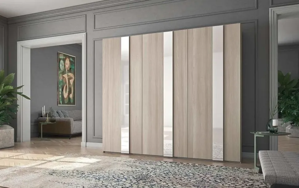 Armadio con ante battenti Armadio mod.dream a 6 ante in tamburato in promo-sconto del 40% a prezzo scontato