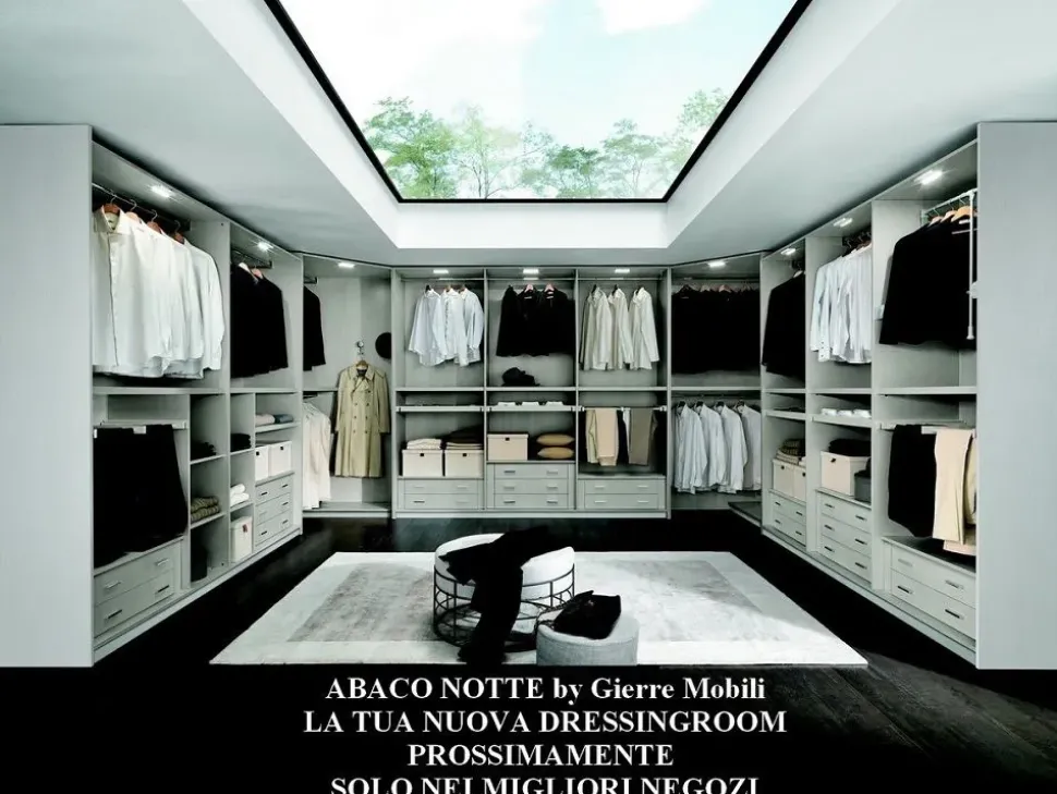 Armadio con ante battenti a prezzo scontato modello Armadio a 6 ante con librerie mod.abaco in promo-sconto del 50% di Gierre mobili