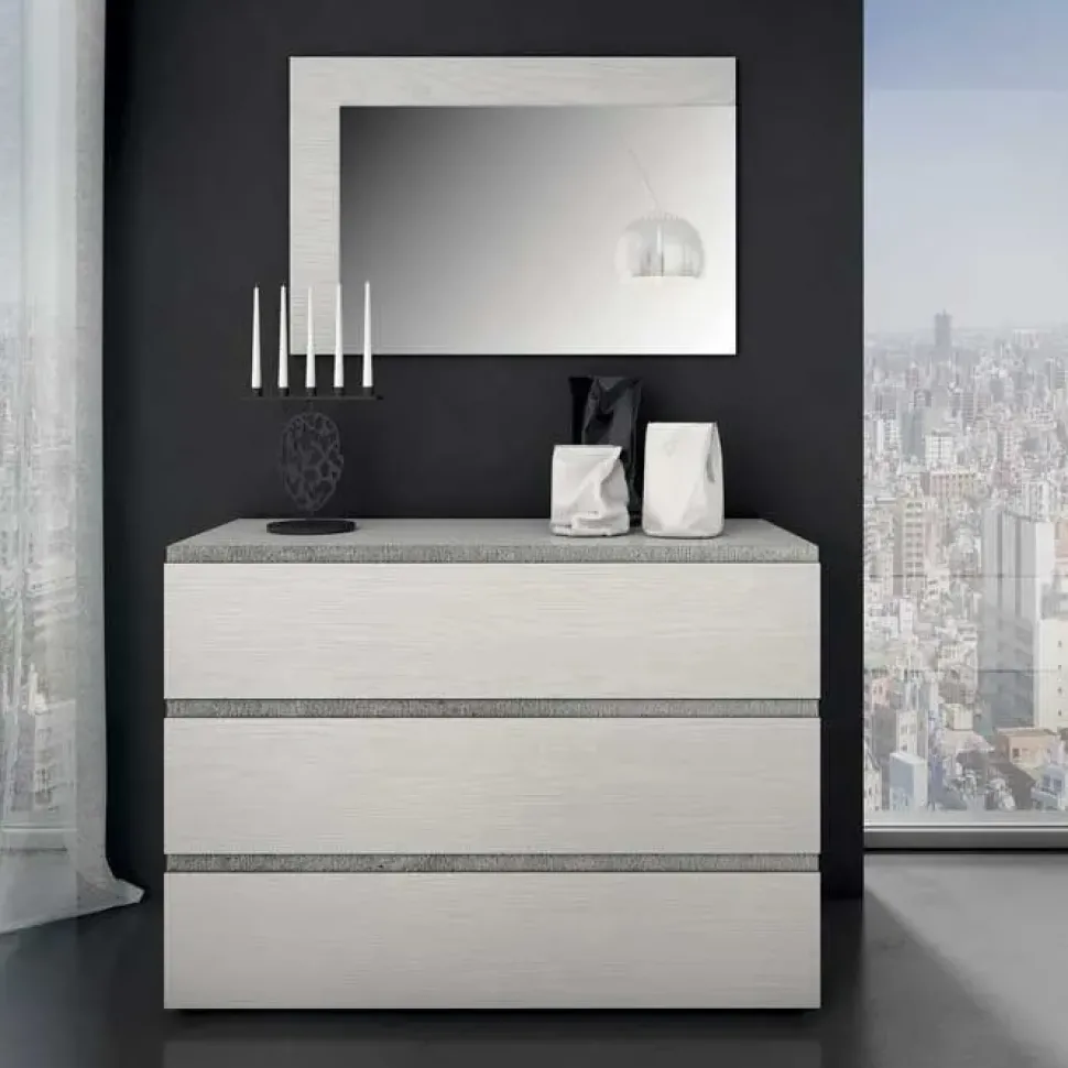 Armadio con ante battenti moderno Silver composizione 2 Artigianale a prezzo ribassato