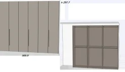 Armadio con ante battenti a Sei ante 6antepromo di Collezione esclusiva